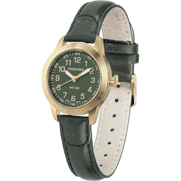 Slim Minimalist Quartz Analog Watch for Women, Gold-Tone Case - Picture 8 of 8